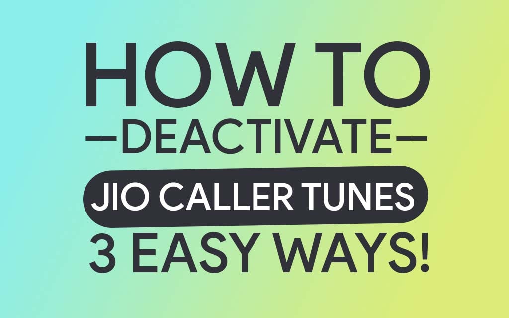 how to stop jio caller tune