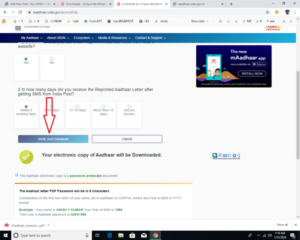 download aadhar card online