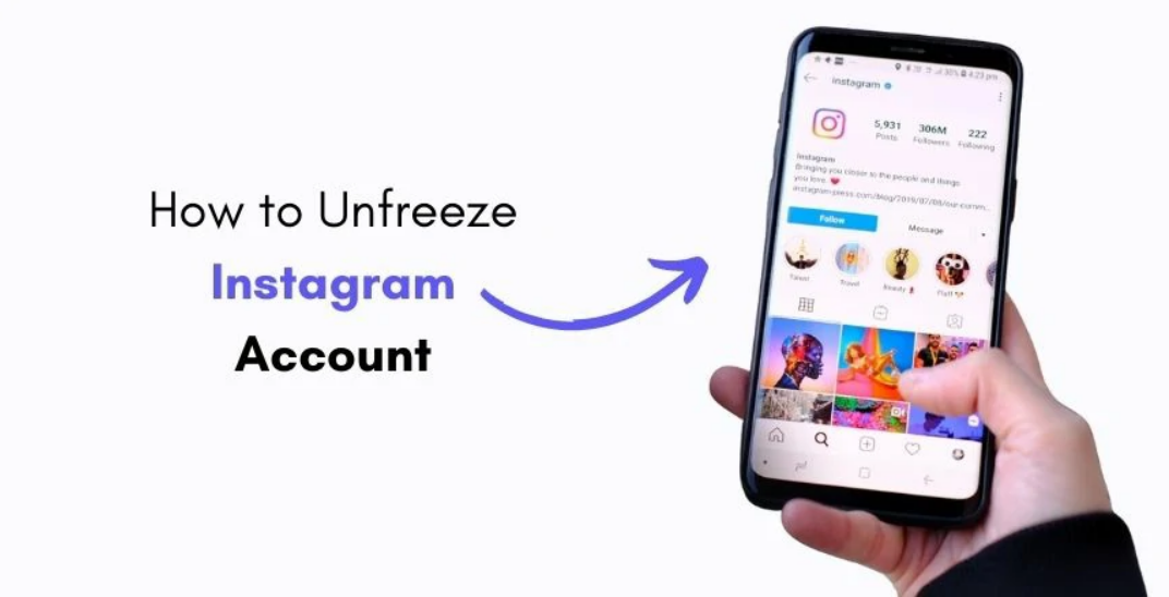 how to unfreeze instagram account