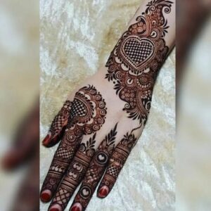 modern full hand mehndi design