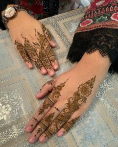 stylish full hand mehndi design