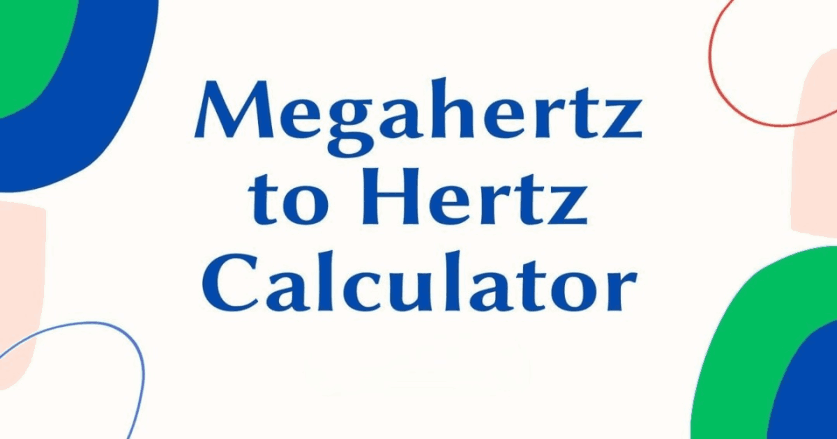 megahertz to hertz